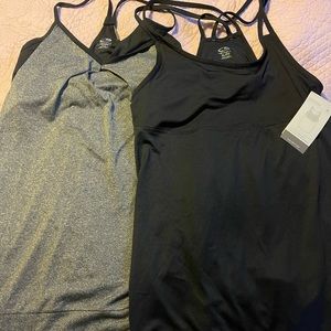 Champion brand - Set of 2 - tank tops with built in bras - Size XL